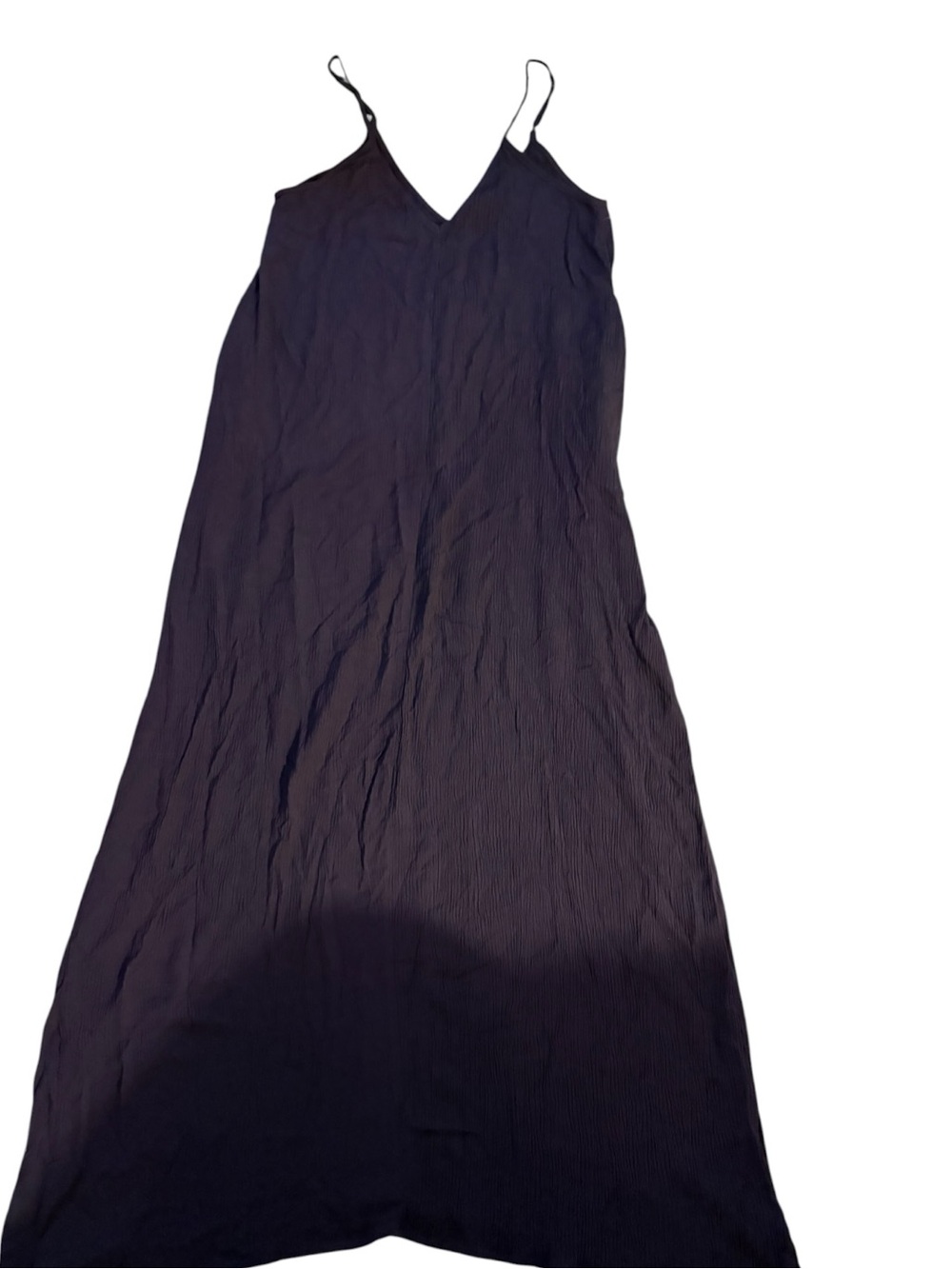 Love Stitch purple Maxi Gauze Slip Dress with V-Neck & Spaghetti Straps